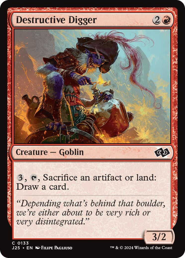 Image for Destructive Digger (Foundations Jumpstart) (133) - Magic: The Gathering
