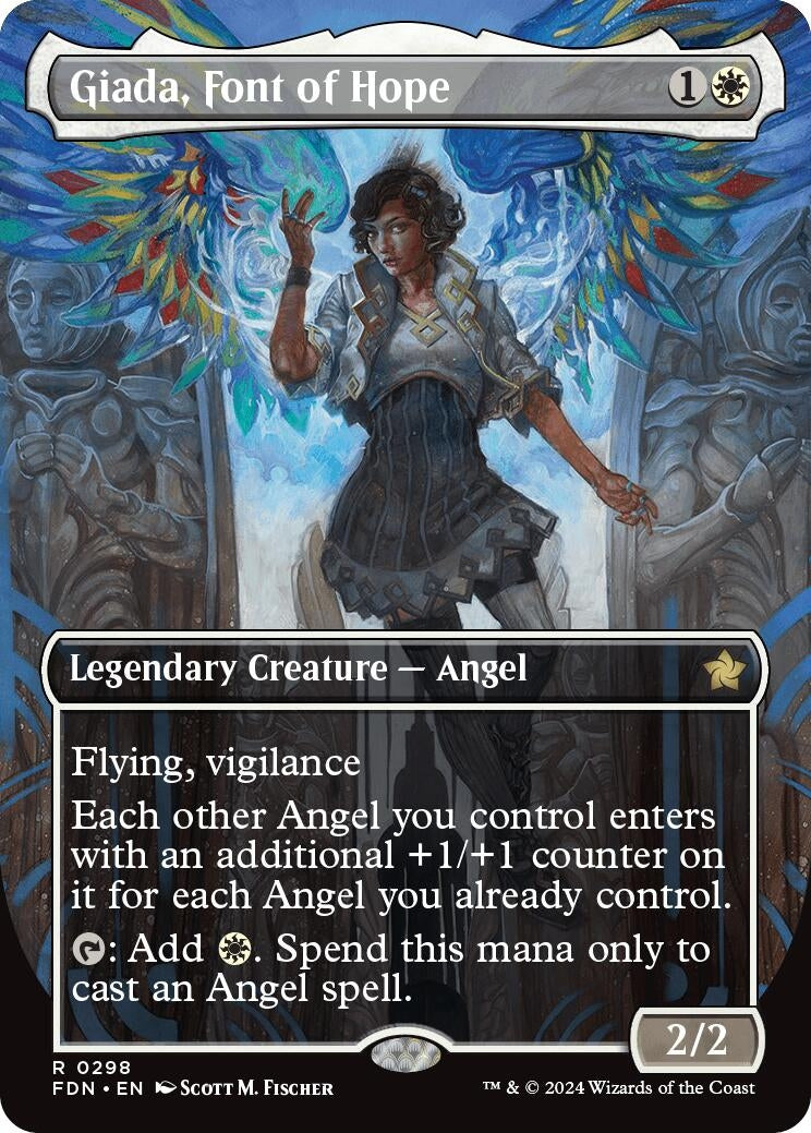 Image for Giada, Font of Hope (Borderless) (Foundations) (298) - Magic: The Gathering