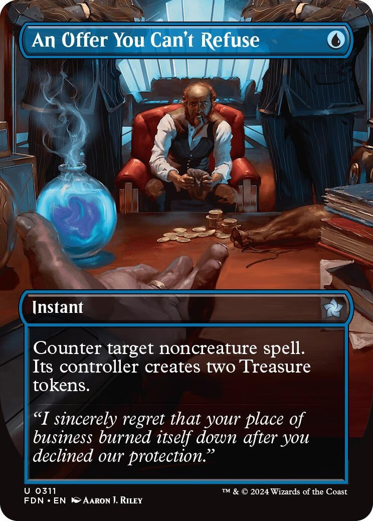 Image for An Offer You Can't Refuse (Borderless) (Foundations) (311) - Magic: The Gathering