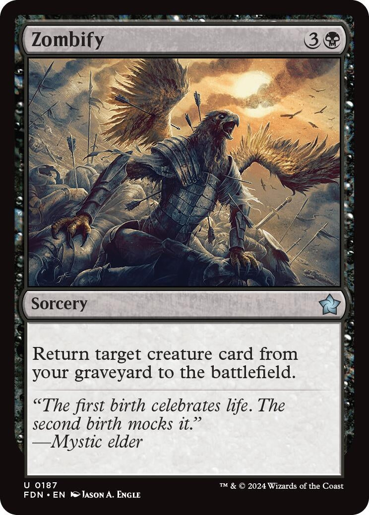 Image for Zombify (Foundations) (187) - Magic: The Gathering