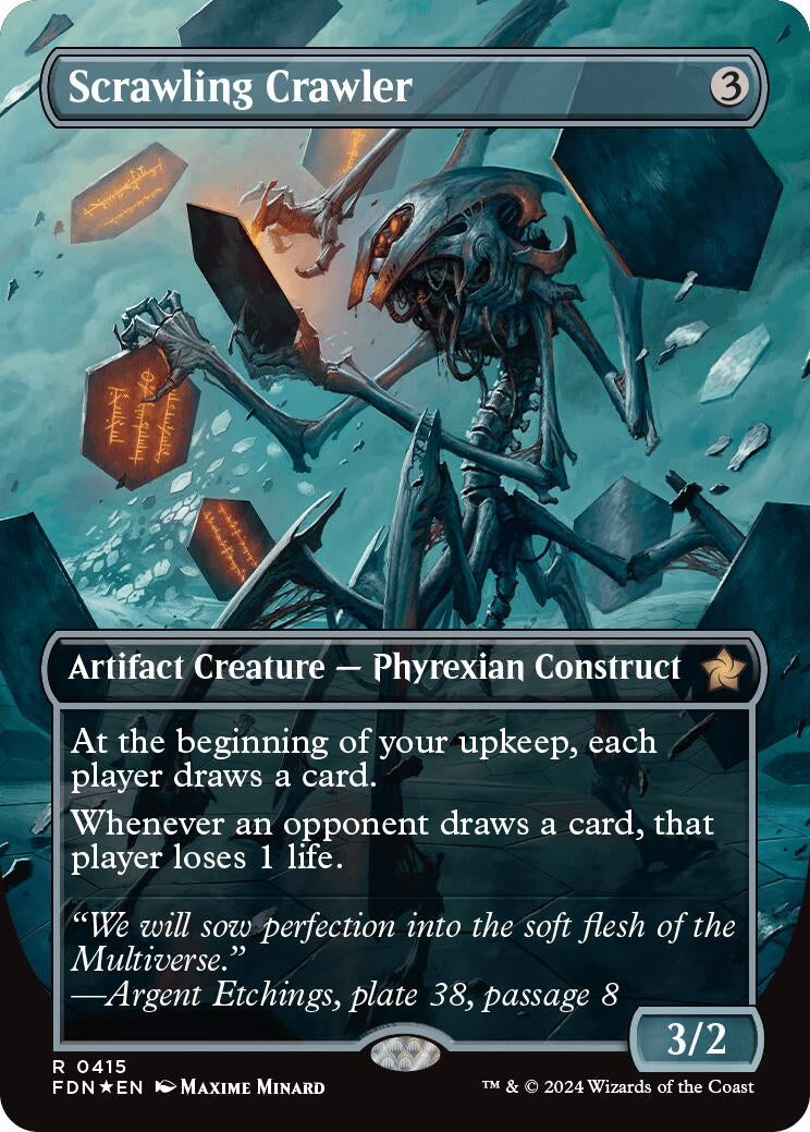 Image for Scrawling Crawler (Borderless) (Mana Foil) (Foundations) (415) - Magic: The Gathering