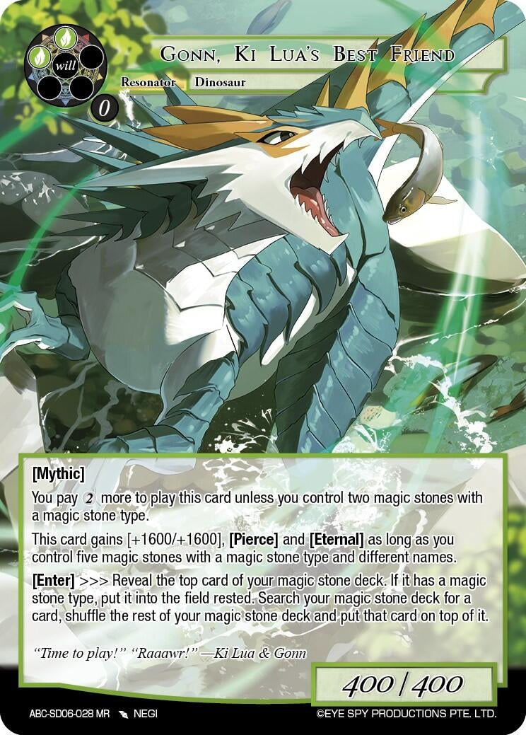 Image for Gonn, Ki Lua's Best Friend (ABC-SD06-028) (ABC Duel Decks) (ABC-SD06-028 MR) - Force of Will