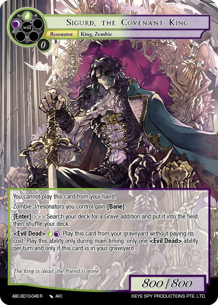 Image for Sigurd, The Covenent King (ABC Duel Decks) (ABC-SD10-048 R) - Force of Will