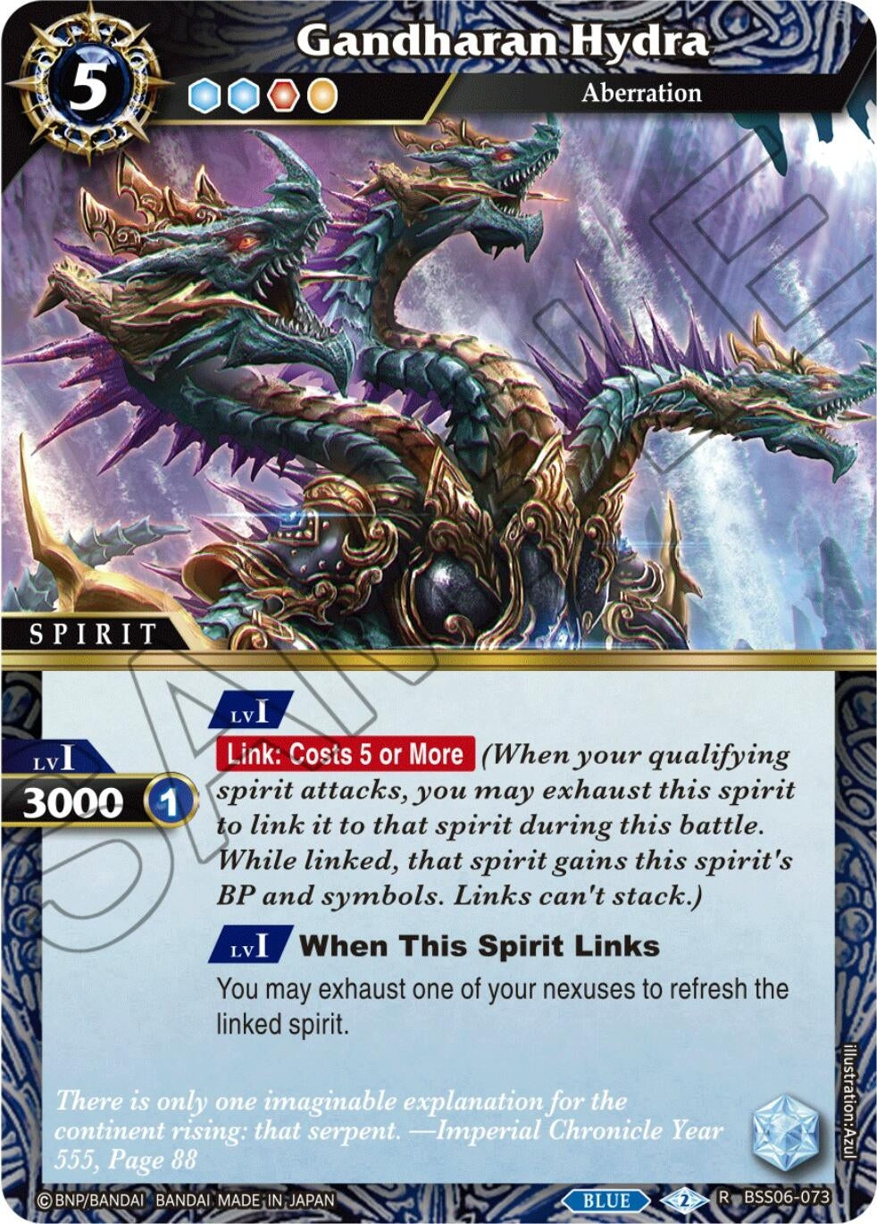 Image for Gandharan Hydra (Generational Link) (BSS06-073) - Battle Spirits Saga