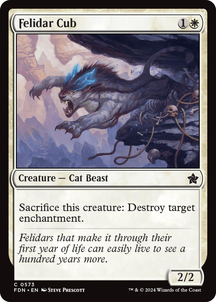 Image for Felidar Cub (Foundations) (573) - Magic: The Gathering