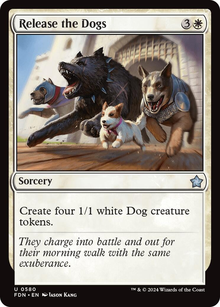 Image for Release the Dogs (Foundations) (580) - Magic: The Gathering