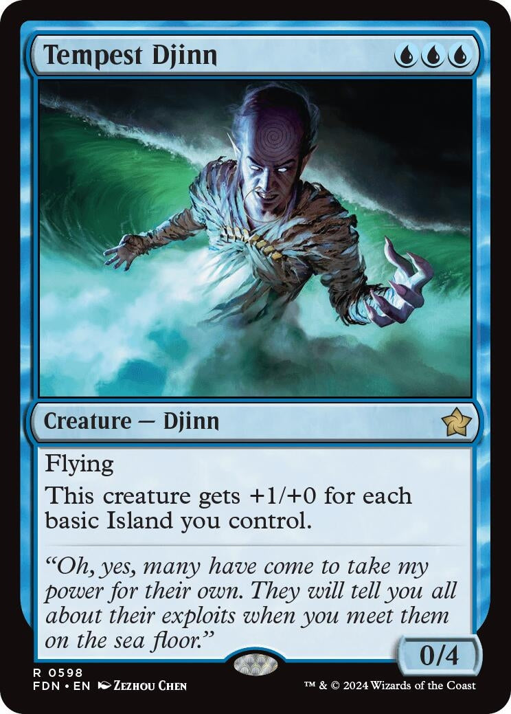 Image for Tempest Djinn (Foundations) (598) - Magic: The Gathering