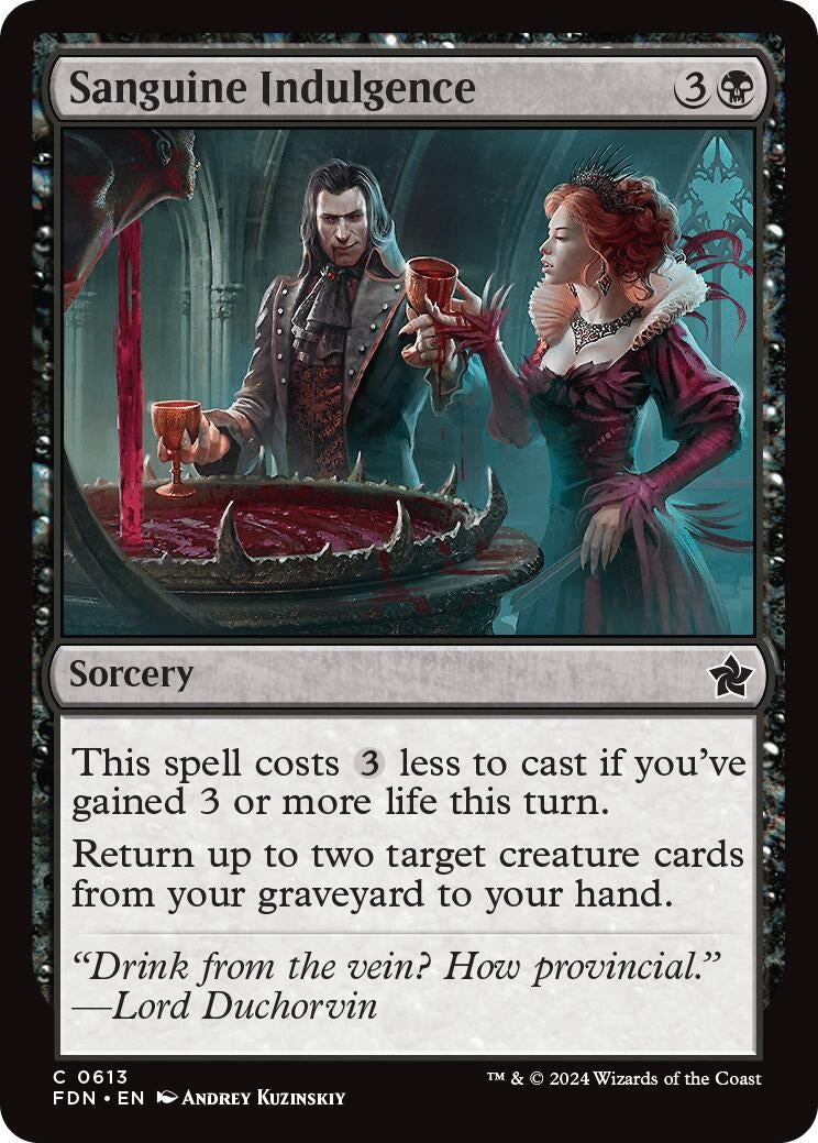 Image for Sanguine Indulgence (Foundations) (613) - Magic: The Gathering
