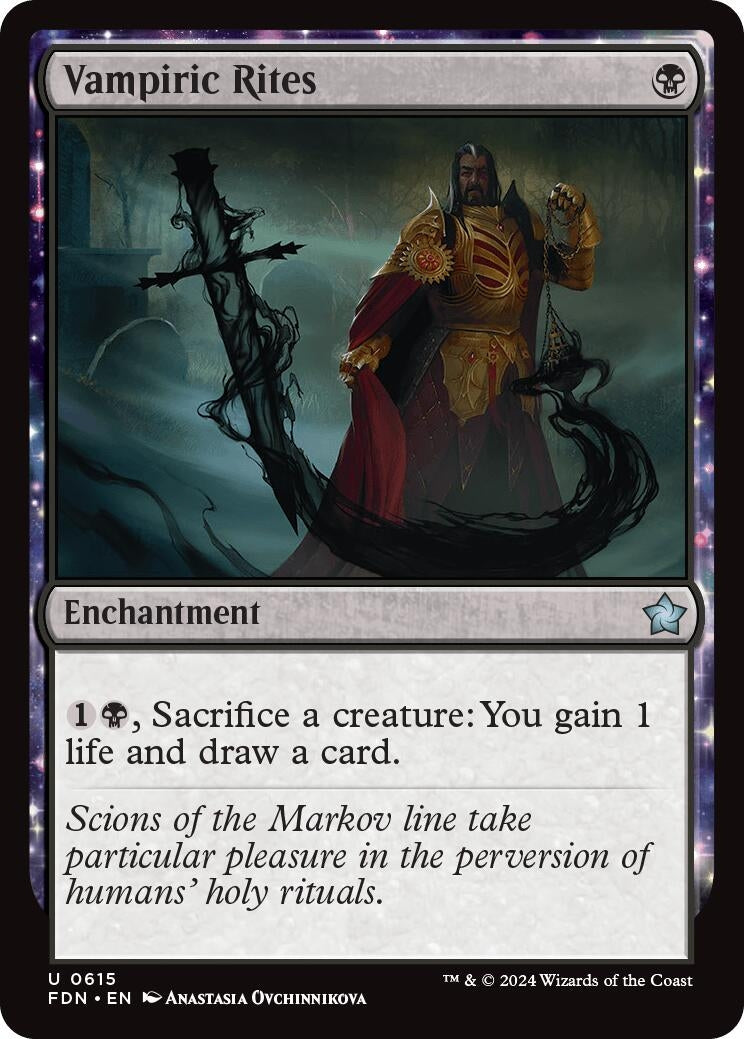Image for Vampiric Rites (Foundations) (615) - Magic: The Gathering