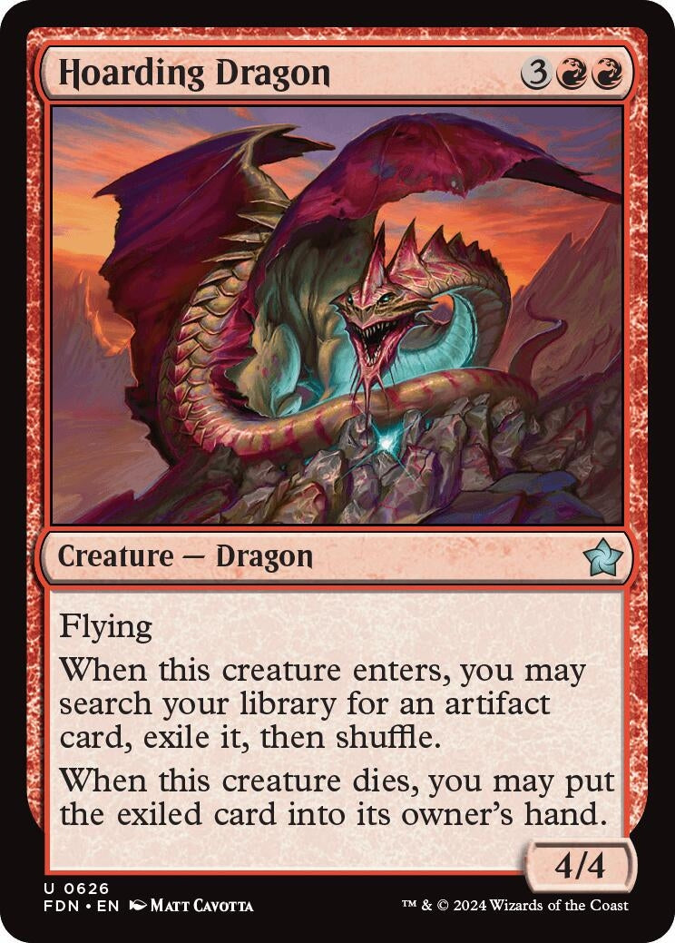 Image for Hoarding Dragon (Foundations) (626) - Magic: The Gathering