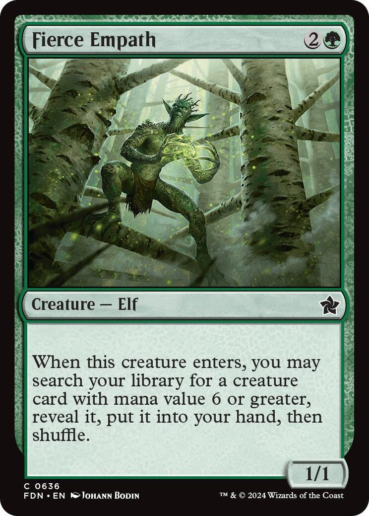 Image for Fierce Empath (Foundations) (636) - Magic: The Gathering