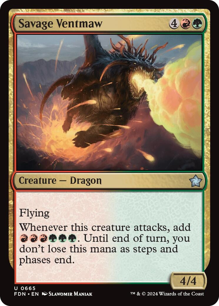 Image for Savage Ventmaw (Foundations) (665) - Magic: The Gathering