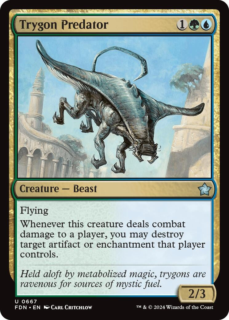 Image for Trygon Predator (Foundations) (667) - Magic: The Gathering