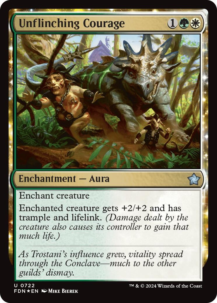Image for Unflinching Courage (Foundations) (722) - Magic: The Gathering