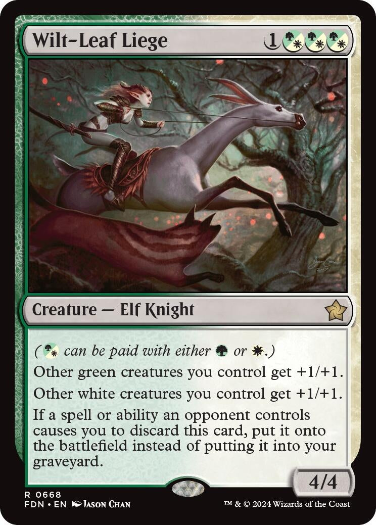 Image for Wilt-Leaf Liege (Foundations) (668) - Magic: The Gathering