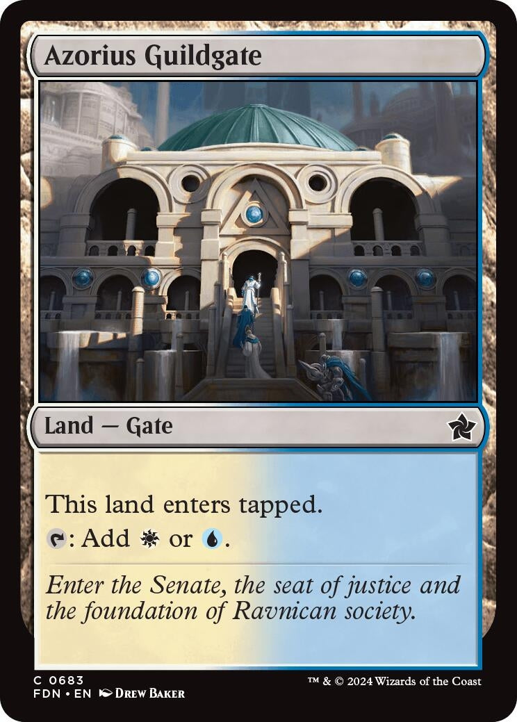 Image for Azorius Guildgate (Foundations) (683) - Magic: The Gathering