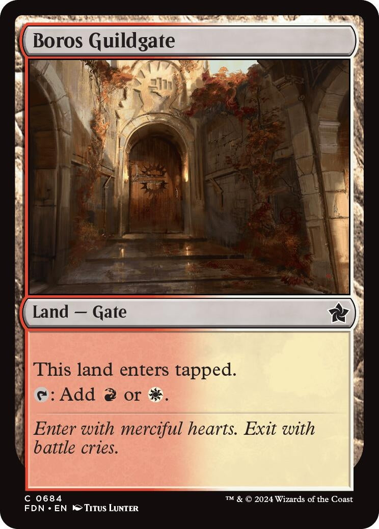 Image for Boros Guildgate (Foundations) (684) - Magic: The Gathering