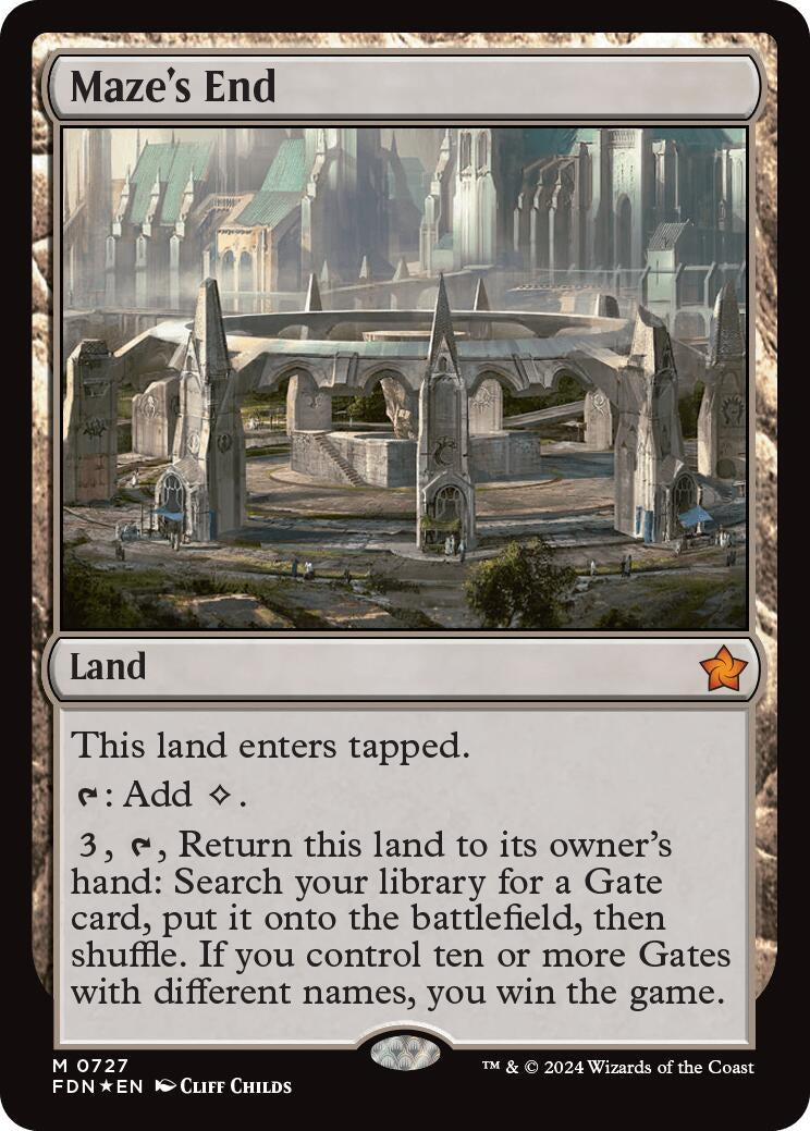 Image for Maze's End (Foundations) (727) - Magic: The Gathering