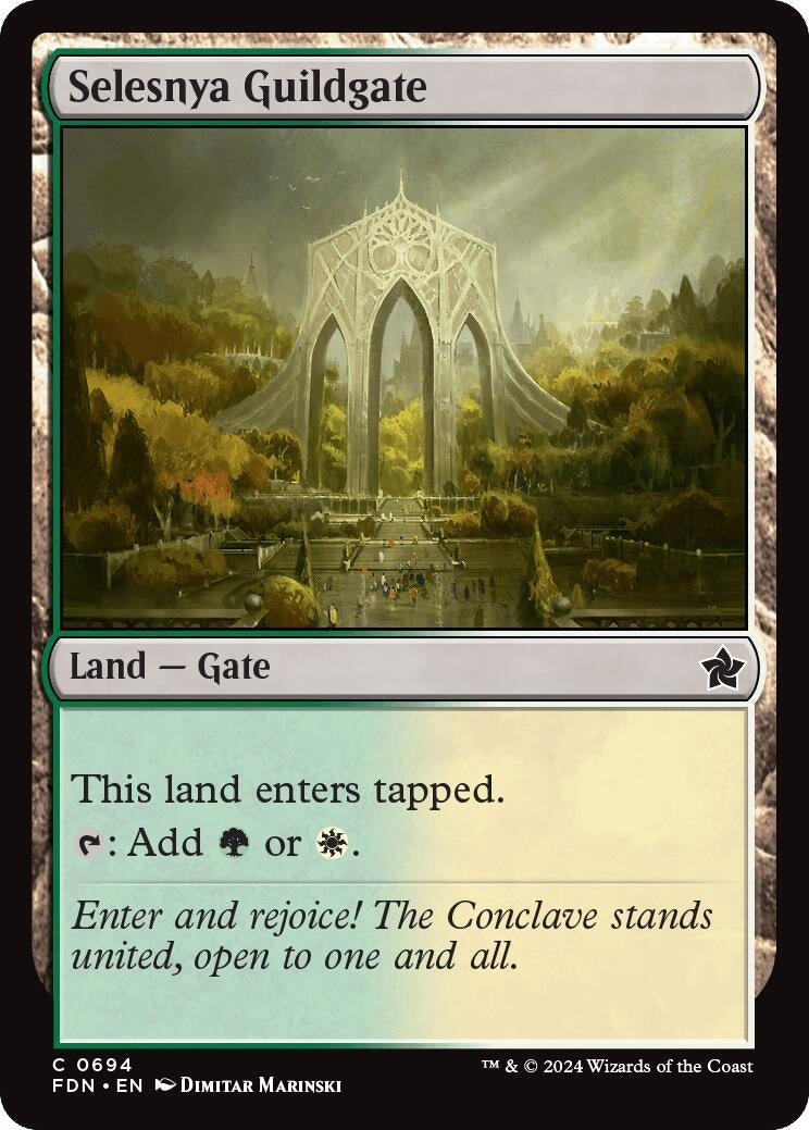 Image for Selesnya Guildgate (Foundations) (694) - Magic: The Gathering