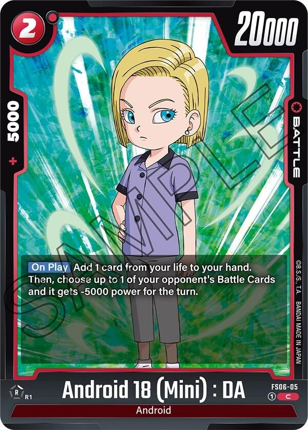 Image for Android 18 (Mini) : DA (Starter Deck 6: Son Goku (Mini)) (FS06-05) - Dragon Ball Super: Fusion World