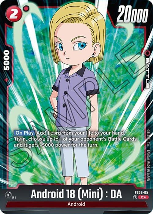 Image for Android 18 (Mini) : DA (Bonus Pack Alternate Art) (Starter Deck 6: Son Goku (Mini)) (FS06-05) - Dragon Ball Super: Fusion World