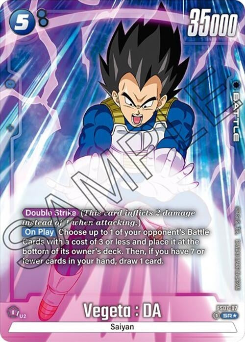 Image for Vegeta : DA (Bonus Pack Alternate Art) (Starter Deck 7: Vegeta (Mini)) (FS07-07) - Dragon Ball Super: Fusion World