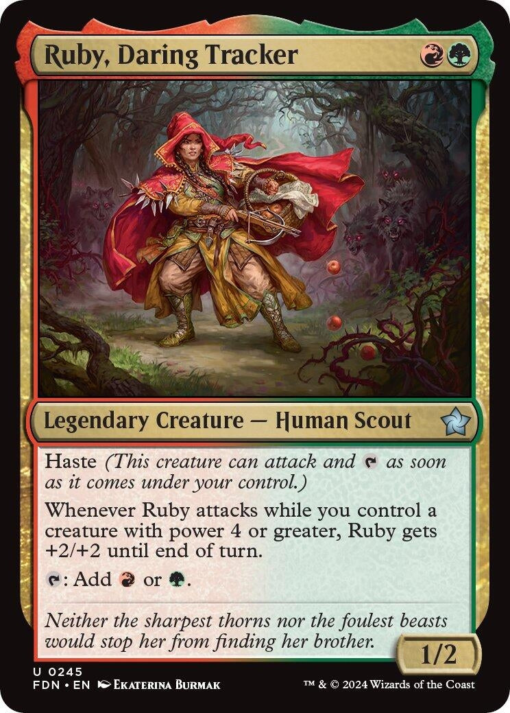 Image for Ruby, Daring Tracker (Foundations) (245) - Magic: The Gathering