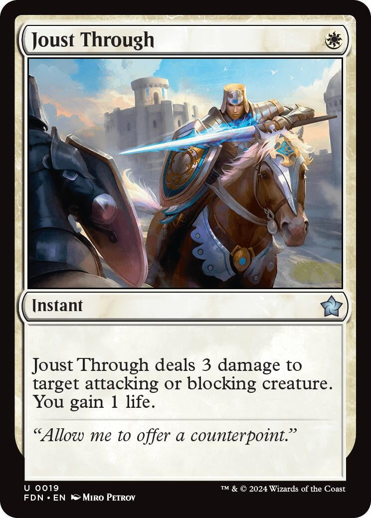 Image for Joust Through (Foundations) (19) - Magic: The Gathering