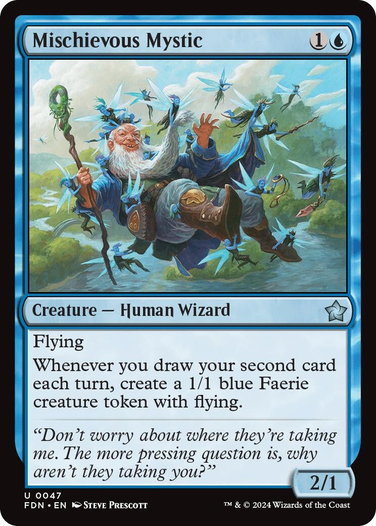 Image for Mischievous Mystic (Foundations) (47) - Magic: The Gathering
