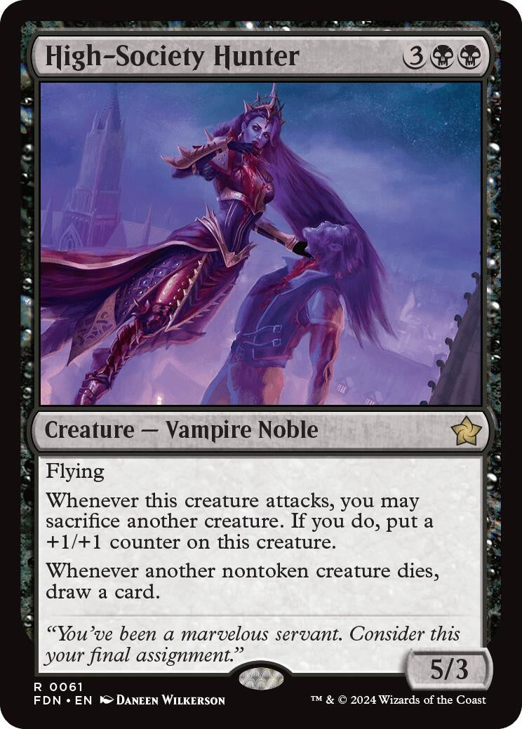 Image for High-Society Hunter (Foundations) (61) - Magic: The Gathering