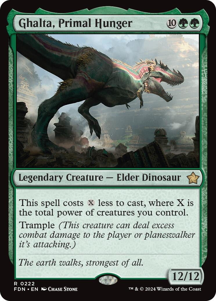 Image for Ghalta, Primal Hunger (Foundations) (222) - Magic: The Gathering