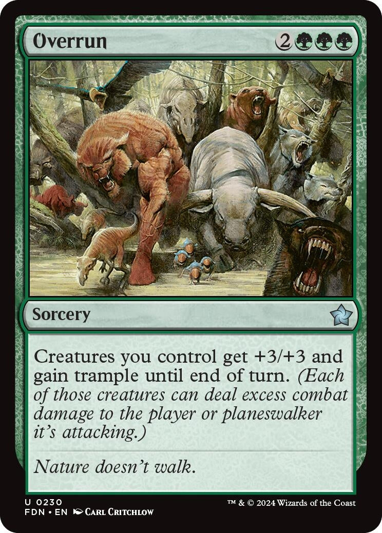 Image for Overrun (Foundations) (230) - Magic: The Gathering