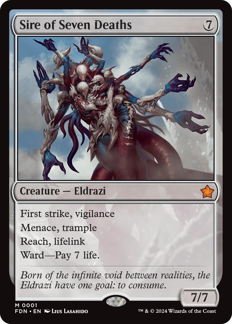 Image for Sire of Seven Deaths (Foundations) (1) - Magic: The Gathering