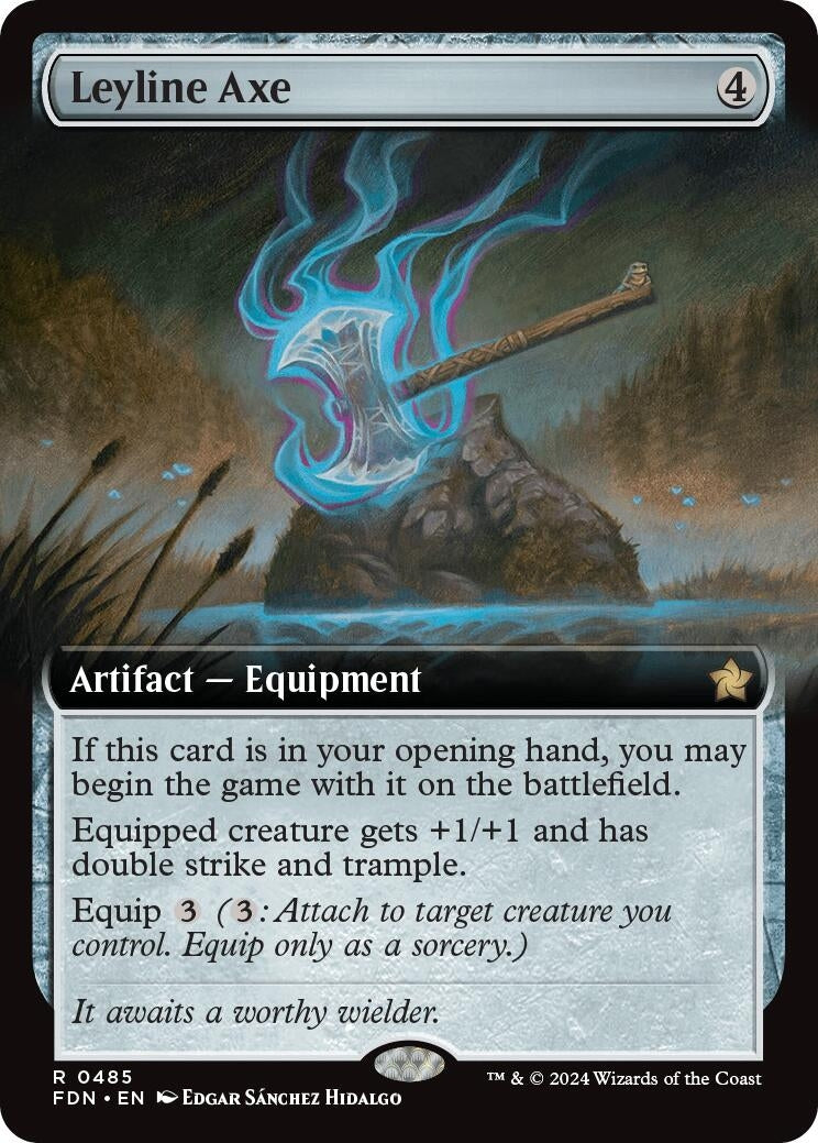 Image for Leyline Axe (Extended Art) (Foundations) (485) - Magic: The Gathering