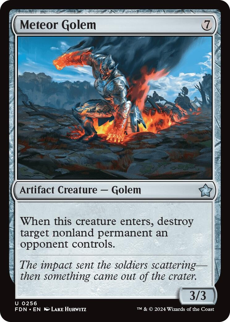 Image for Meteor Golem (Foundations) (256) - Magic: The Gathering