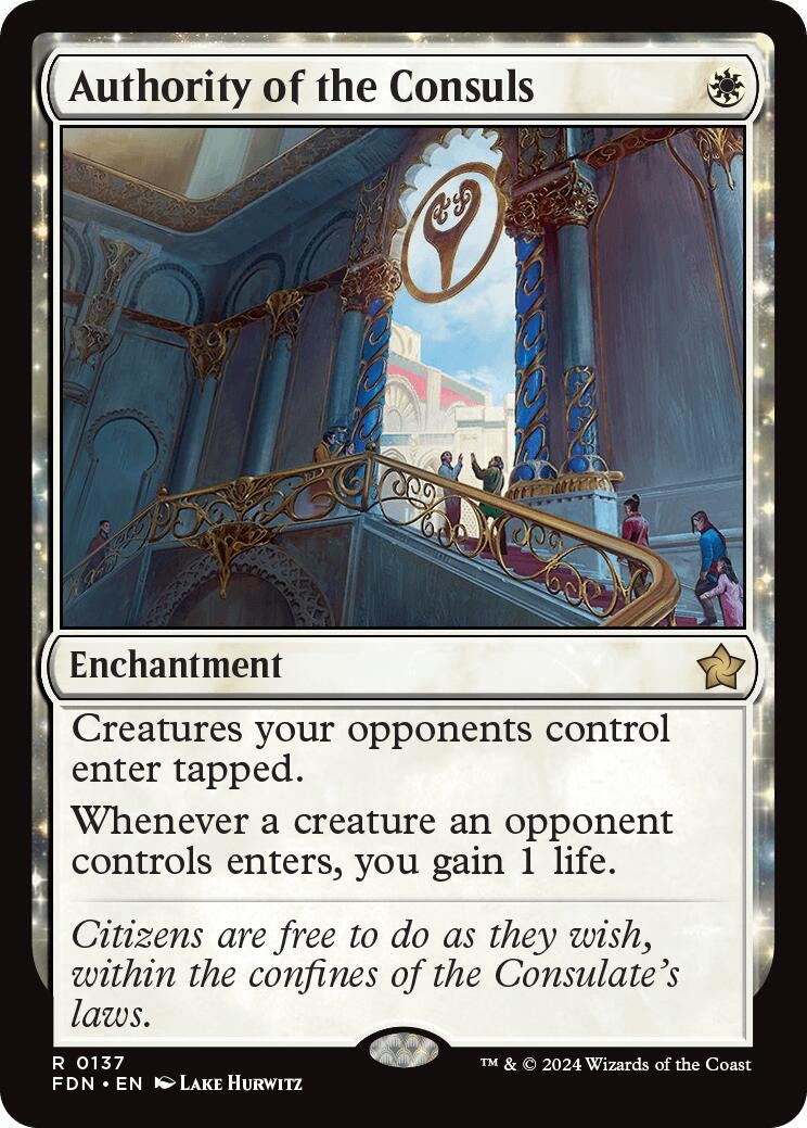 Image for Authority of the Consuls (Foundations) (137) - Magic: The Gathering