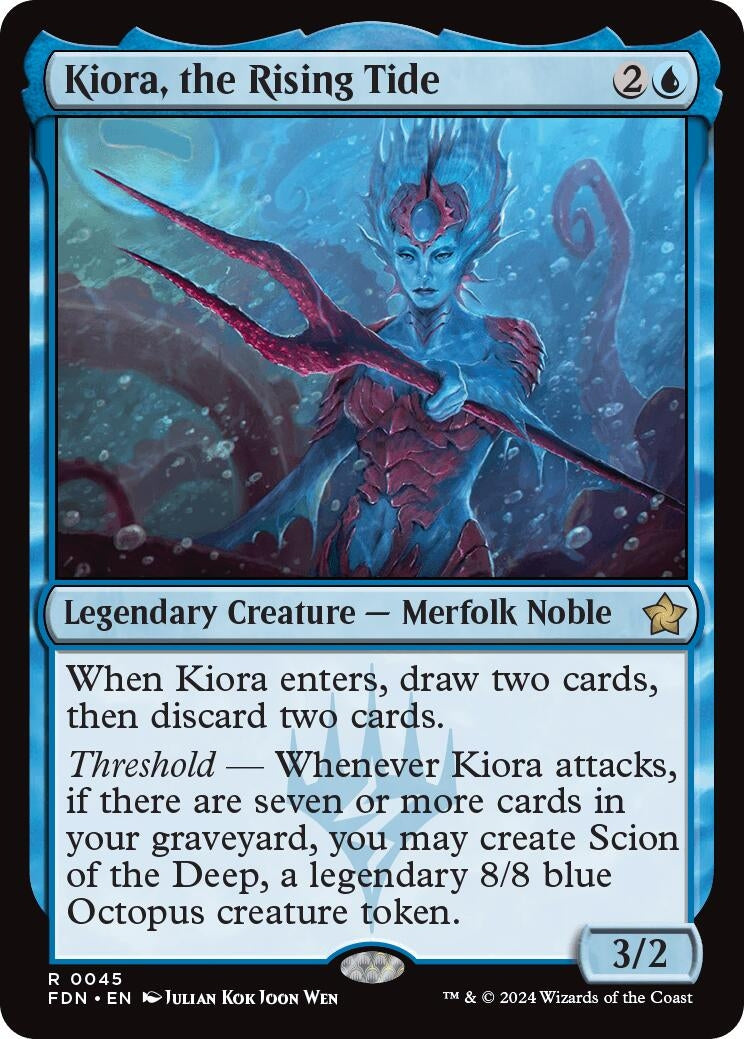 Image for Kiora, the Rising Tide (Foundations) (45) - Magic: The Gathering
