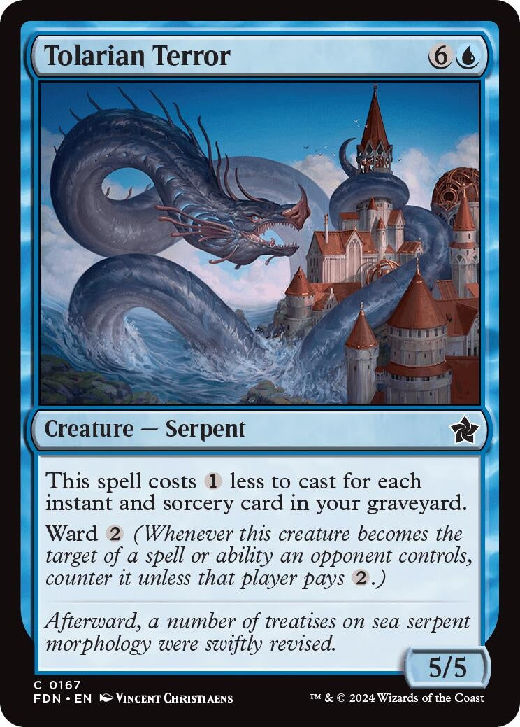 Image for Tolarian Terror (Foundations) (167) - Magic: The Gathering