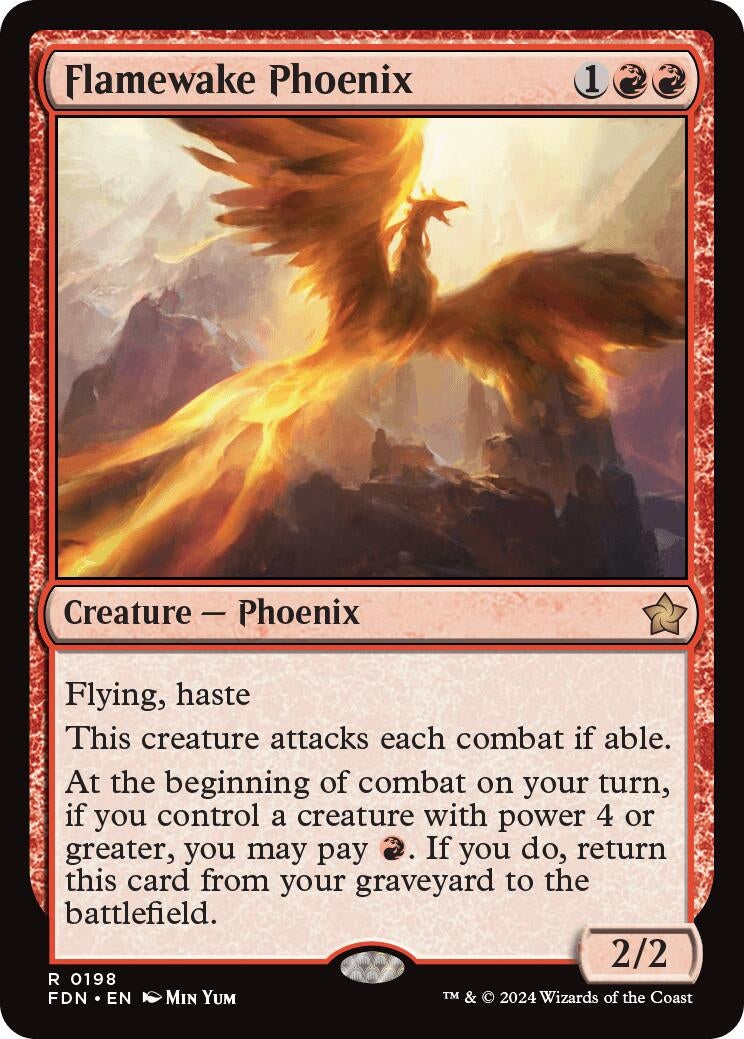 Image for Flamewake Phoenix (Foundations) (198) - Magic: The Gathering