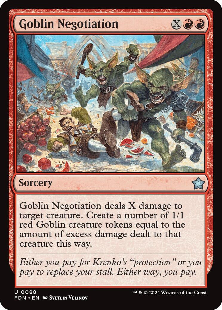 Image for Goblin Negotiation (Foundations) (88) - Magic: The Gathering