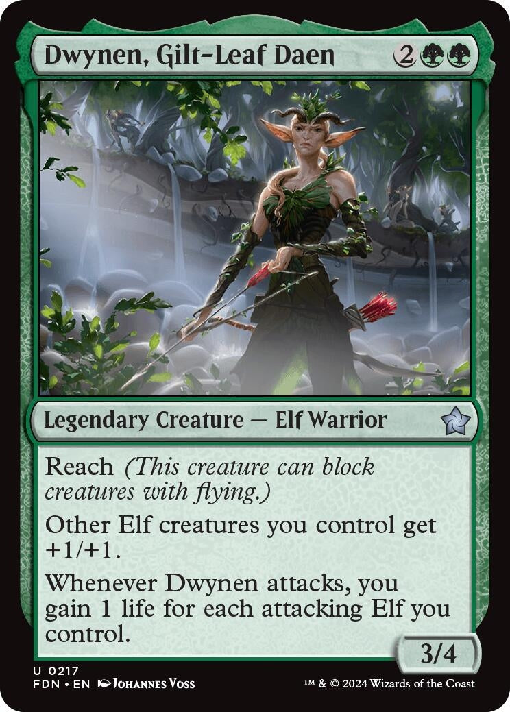 Image for Dwynen, Gilt-Leaf Daen (Foundations) (217) - Magic: The Gathering