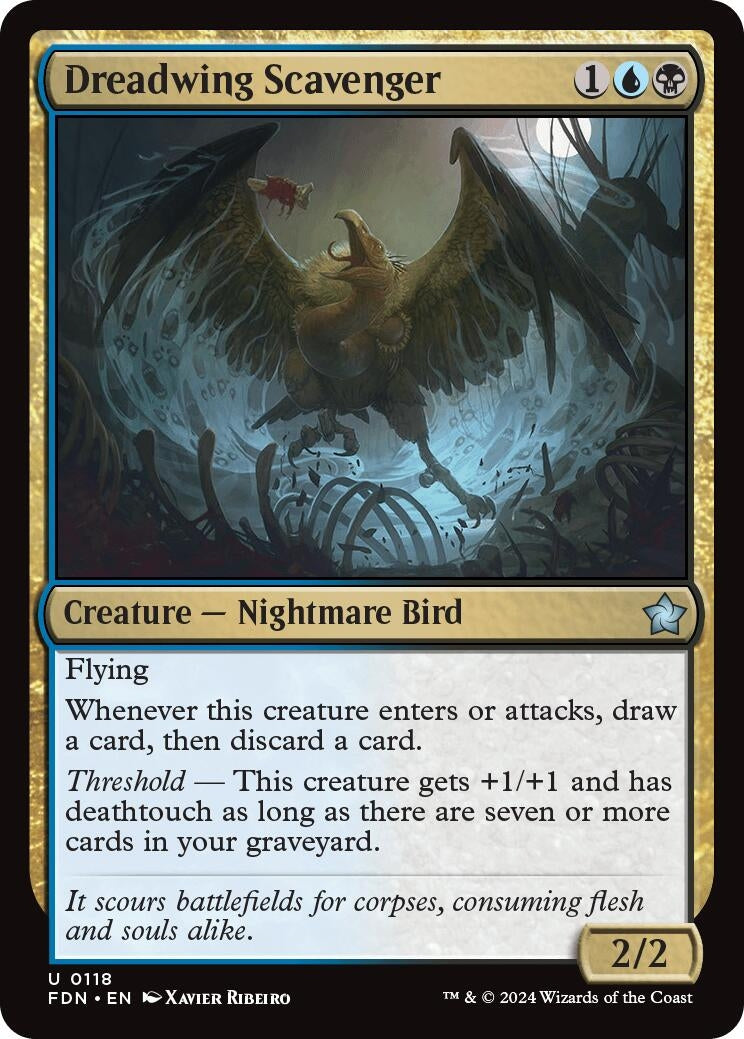 Image for Dreadwing Scavenger (Foundations) (118) - Magic: The Gathering