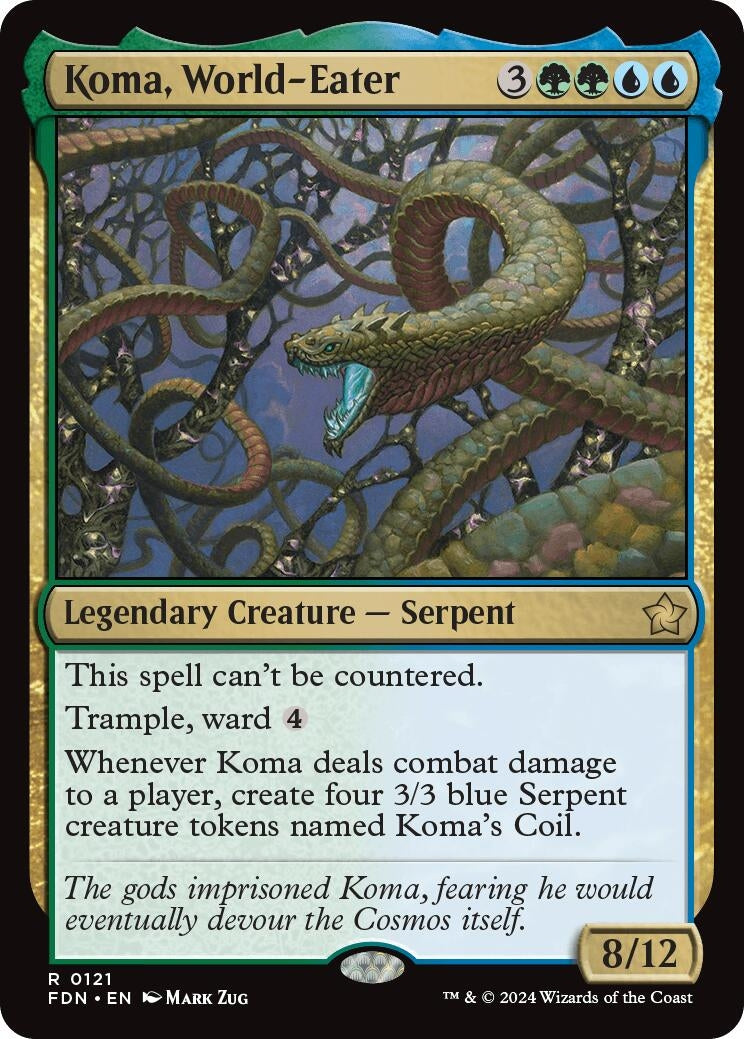 Image for Koma, World-Eater (Foundations) (121) - Magic: The Gathering