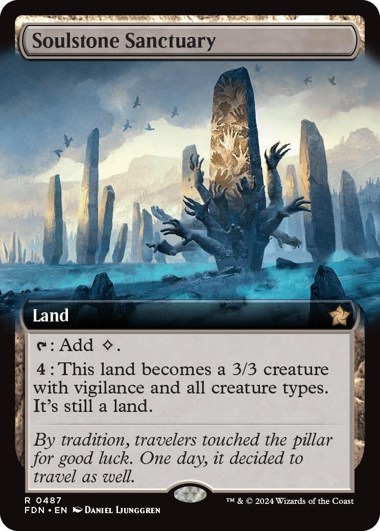 Image for Soulstone Sanctuary (Extended Art) (Foundations) (487) - Magic: The Gathering