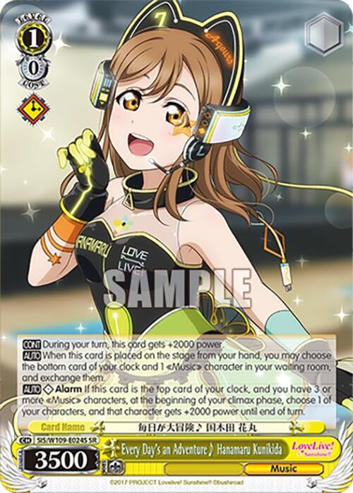 Image for Every Day's an Adventure~ Hanamaru Kunikida (SR) (Love Live! School idol festival 2 MIRACLE LIVE!) (SIS/W109-E024S SR) - Weiss Schwarz