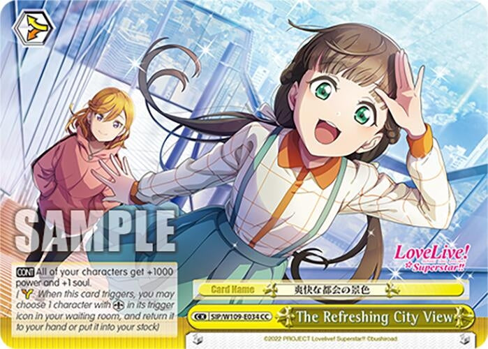 Image for The Refreshing City View (Love Live! School idol festival 2 MIRACLE LIVE!) (SIP/W109-E034 CC) - Weiss Schwarz