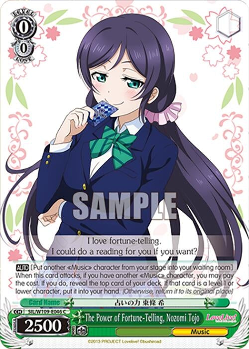 Image for The Power of Fortune-Telling, Nozomi Tojo (Love Live! School idol festival 2 MIRACLE LIVE!) (SIL/W109-E046 C) - Weiss Schwarz