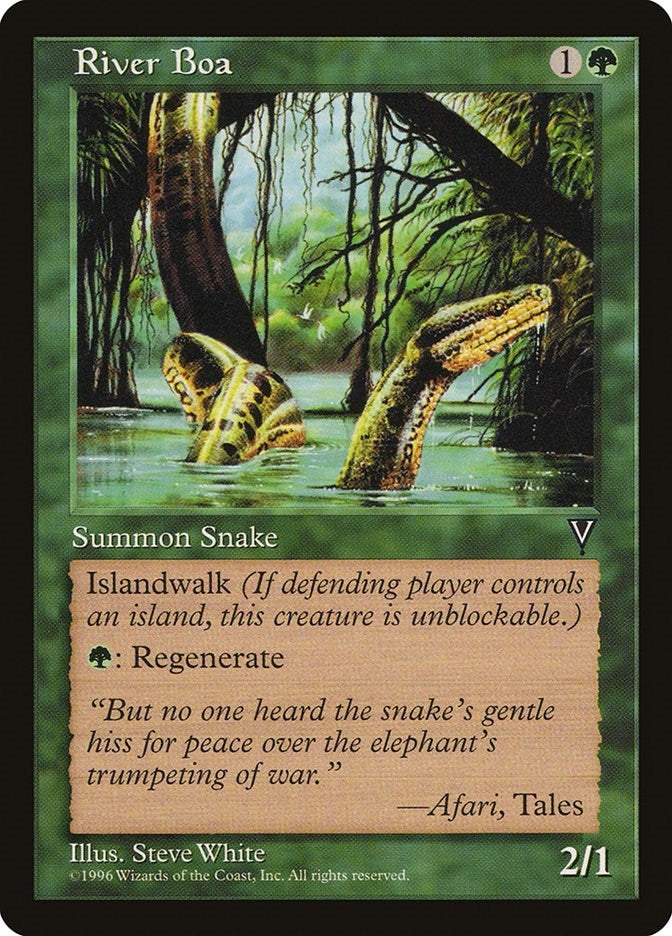 Image for River Boa (Visions) - Magic: The Gathering