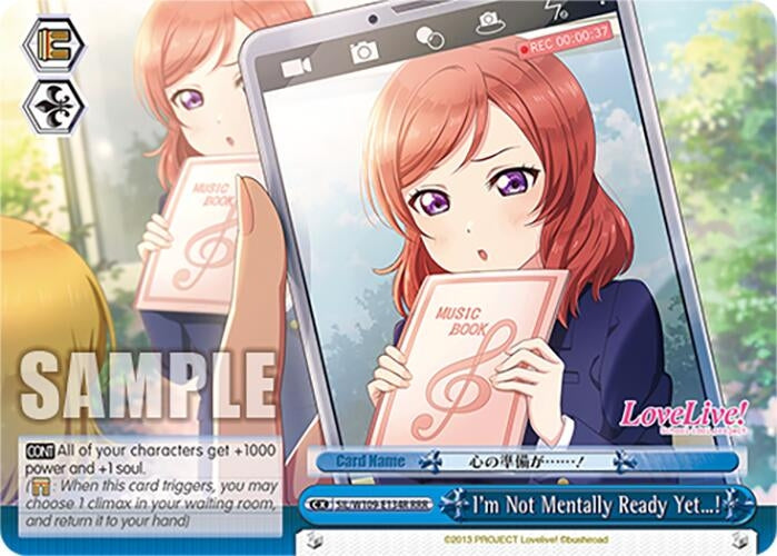 Image for I'm Not Mentally Ready Yet! (RRR) (Love Live! School idol festival 2 MIRACLE LIVE!) (SIL/W109-E134R RRR) - Weiss Schwarz