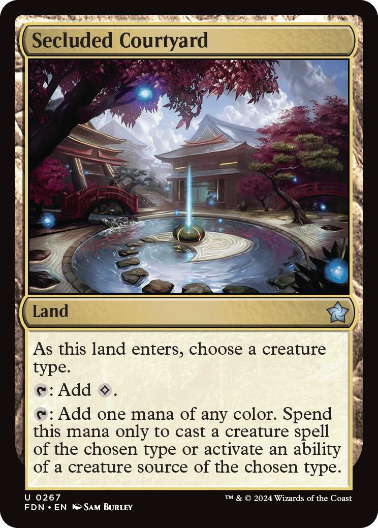 Image for Secluded Courtyard (Foundations) (267) - Magic: The Gathering